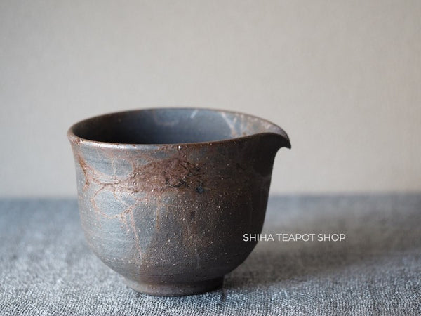 JIN Grey Seaweed Mogake Teapot & Yuzamashi　谷川仁 藻掛