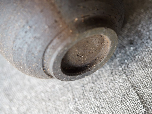 JIN Grey Seaweed Mogake Teapot & Yuzamashi　谷川仁 藻掛