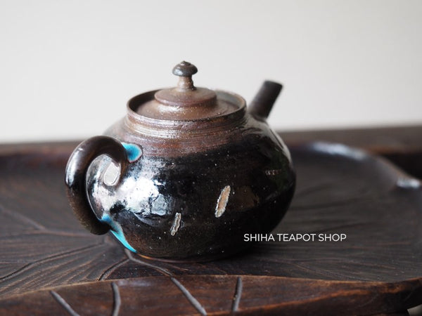 Tokoname Sou Yamada Shell Black Wood Firing Teapot 山田想