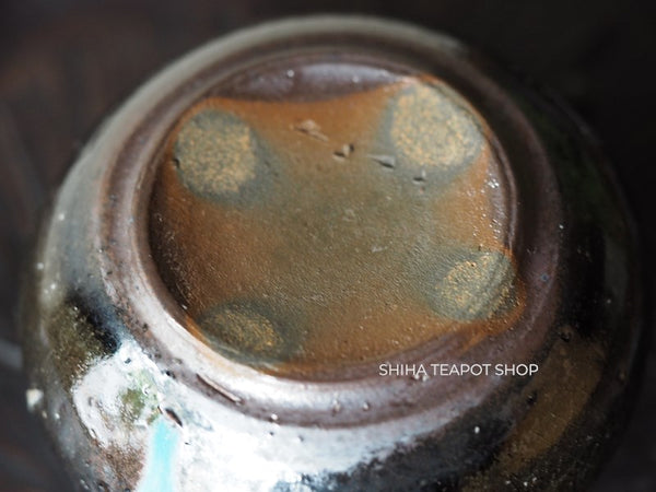 Tokoname Sou Yamada Shell Black Wood Firing Teapot 山田想