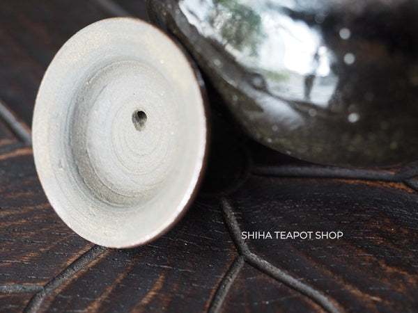 Tokoname Sou Yamada Shell Black Wood Firing Teapot 山田想