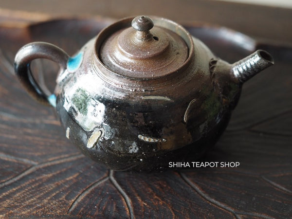 Tokoname Sou Yamada Shell Black Wood Firing Teapot 山田想