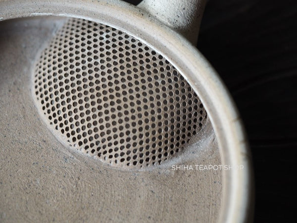 JINSHU Flat White Mogake Seaweed Tokoname Kyusu 甚秋藻掛 JN12