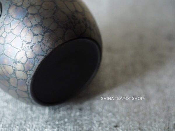 SHORYU Oil Drop Pink & Gold Brocade Lid Kyusu Teapot  昭龍油滴  SR81