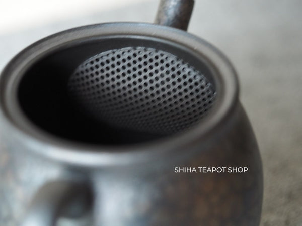 SHORYU Oil Drop Pink & Gold Brocade Lid Kyusu Teapot  昭龍油滴  SR81