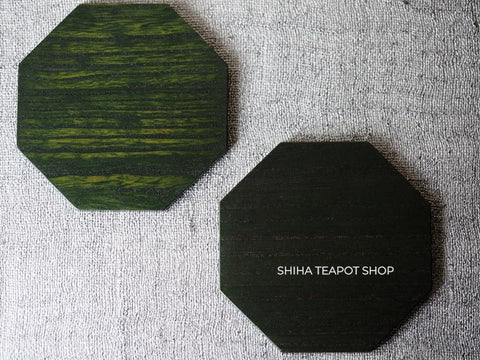 Sendai Green Octagon Coaster Cedar / Tea Mat ２pcs (Side-order)