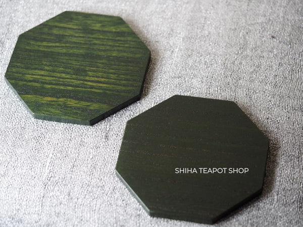 Sendai Green Octagon Coaster Cedar / Tea Mat ２pcs (Side-order)