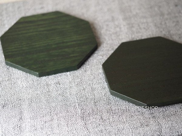 Sendai Green Octagon Coaster Cedar / Tea Mat ２pcs (Side-order)
