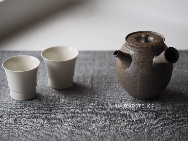 YOKEI MIZUNO YK70 Nanban Hidasuki Mogake Seaweed Tall Kyusu Teapot  水野陽景藻掛