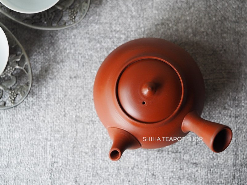 Hakusan Red Clay Kyusu Teapot 白山 HS03