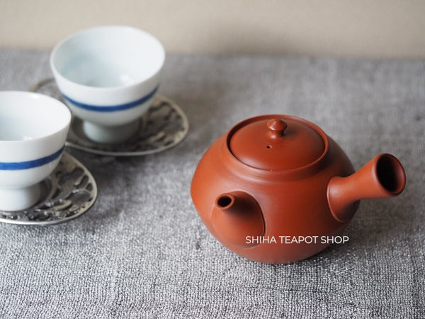 Hakusan Red Clay Kyusu Teapot 白山 HS03