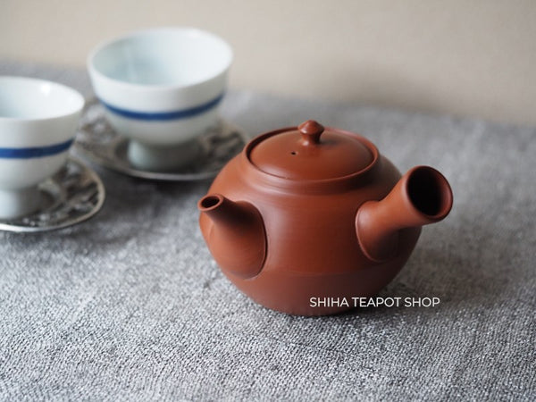 Hakusan Red Clay Kyusu Teapot 白山 HS03
