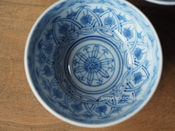 Japan Antique Blue and White Porcelain Cups 100years （3 pcs)