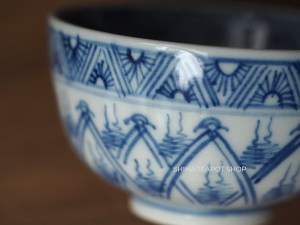Japan Antique Blue and White Porcelain Cups 100years （3 pcs)