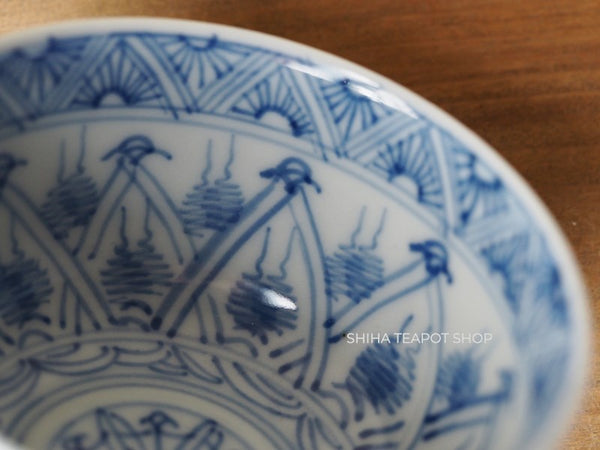 Japan Antique Blue and White Porcelain Cups 100years （3 pcs)