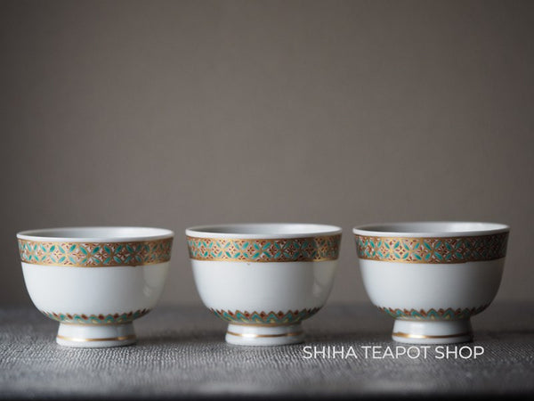 Japan Porcelain Senchado Ceremonial Handpaint Cup Set  6 pcs SEISHO KATO SH60 清昌煎茶碗