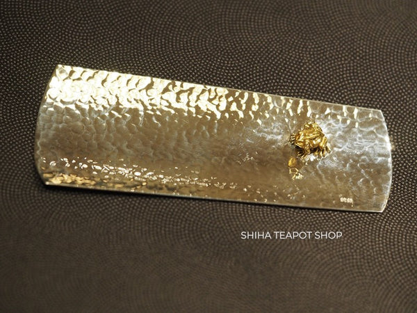 Silver Tea Leaf Spoon with Frog (used)