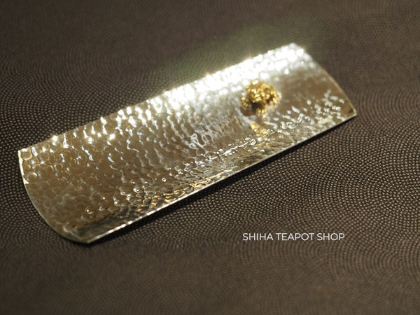 Silver Tea Leaf Spoon with Frog (used)