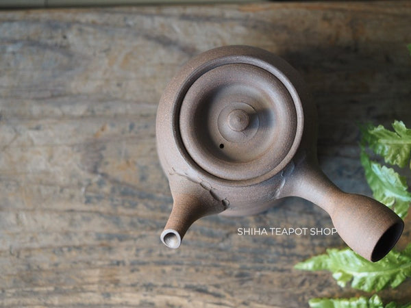 Shimizu Hokujo Reddish Brown Tokoname Kyusu Teapot (decades ago) HK95