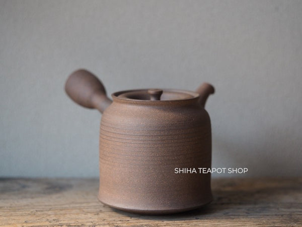 Shimizu Hokujo Reddish Brown Tokoname Kyusu Teapot (decades ago) HK95