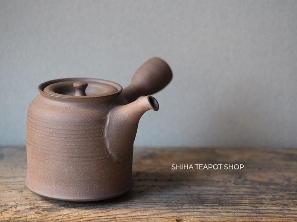 Shimizu Hokujo Reddish Brown Tokoname Kyusu Teapot (decades ago) HK95
