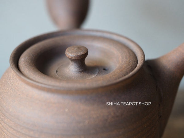 Shimizu Hokujo Reddish Brown Tokoname Kyusu Teapot (decades ago) HK95