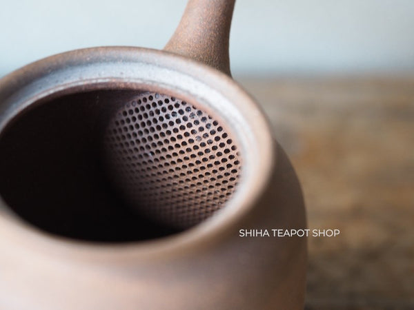 Shimizu Hokujo Reddish Brown Tokoname Kyusu Teapot (decades ago) HK95