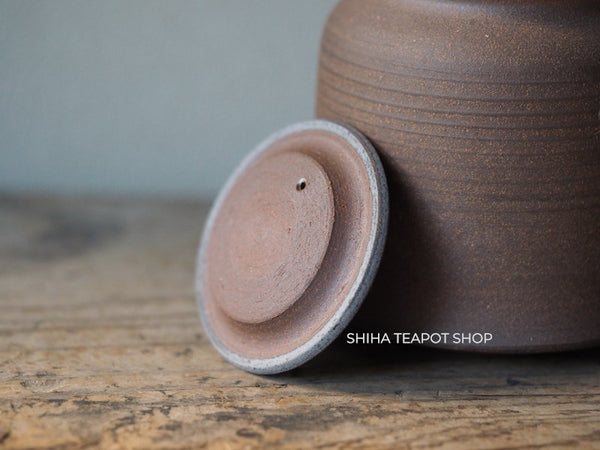 Shimizu Hokujo Reddish Brown Tokoname Kyusu Teapot (decades ago) HK95