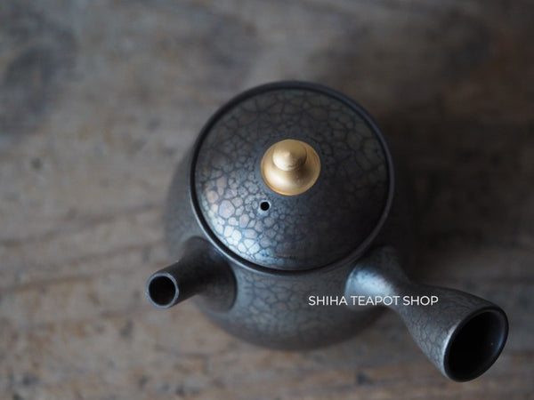 SHORYU Oil Drop Pattern Gold knob Small Teapot 昭龍油滴 SR001