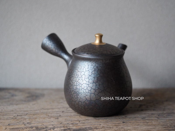 SHORYU Oil Drop Pattern Gold knob Small Teapot 昭龍油滴 SR001