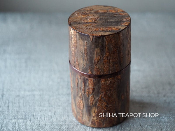 Japan Akita Cherry Tree Bark Tea Canister Master Craftsman Arakawa Made AR11