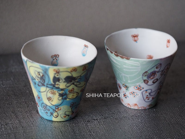 Dreamy Pair Cups Pretty Art (2pcs)  B