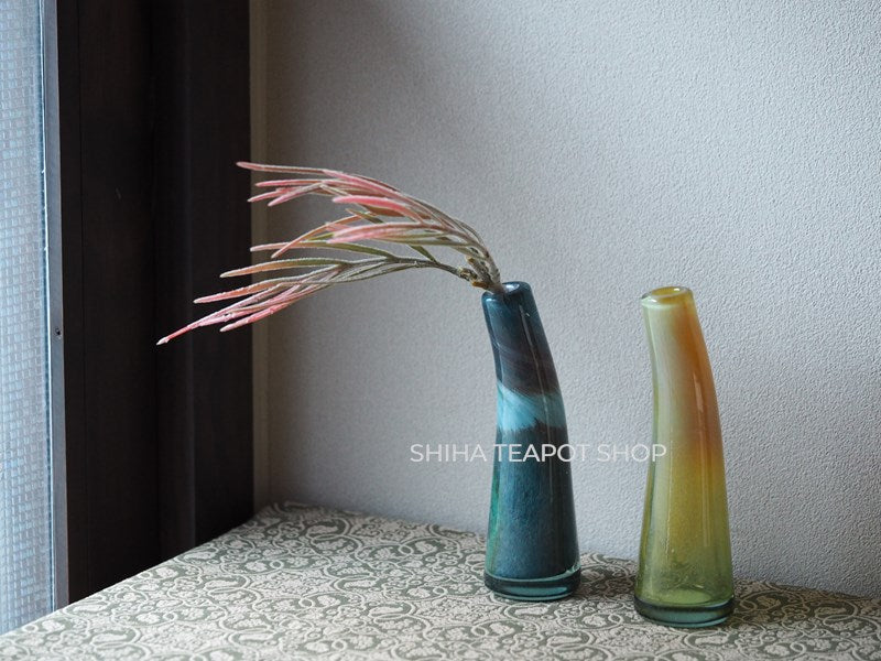 Glass Flower Vase 2 pcs  (Made in EU) Used