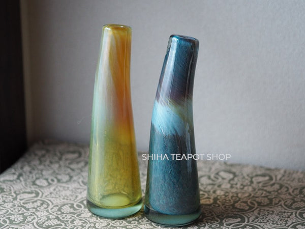 Glass Flower Vase 2 pcs  (Made in EU) Used