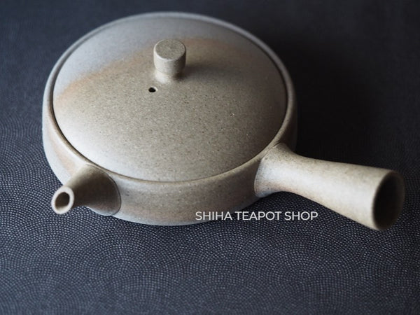 JINSHU Flat Gradation Tokoname Kyusu Teapot JNN01