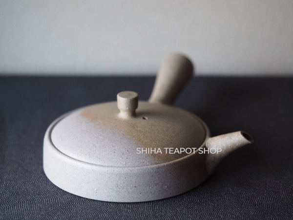 JINSHU Flat Gradation Tokoname Kyusu Teapot JNN01