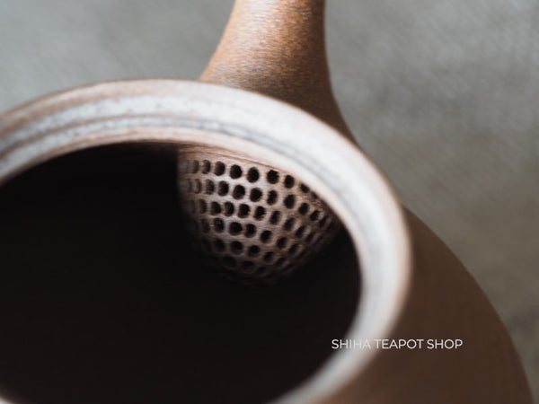 Shimizu Hokujo Reddish Brown Tokoname Small Kyusu Teapot H16