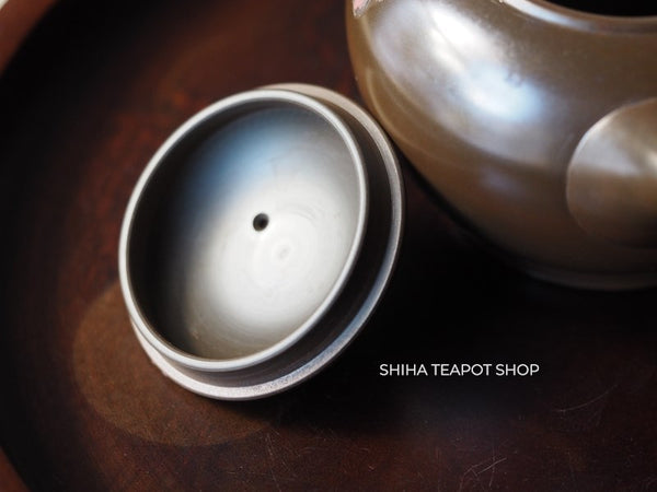 Umehara Soukou　SK09 Red Clay Kyusu Tea Pink Flower 【Vintage Japanese Teapot - Unused】