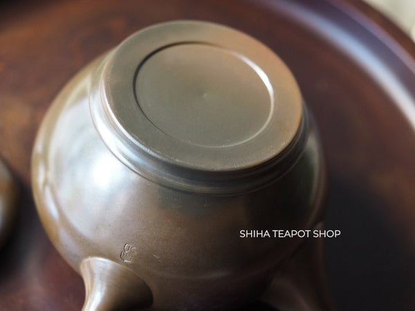 Umehara Soukou　SK09 Red Clay Kyusu Tea Pink Flower 【Vintage Japanese Teapot - Unused】