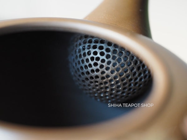 Umehara Soukou　SK09 Red Clay Kyusu Tea Pink Flower 【Vintage Japanese Teapot - Unused】