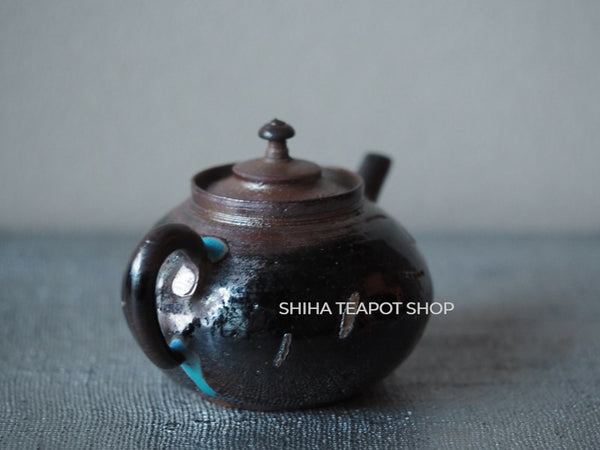 Tokoname Sou Yamada Shell Black Wood Firing Teapot 山田想 YS95