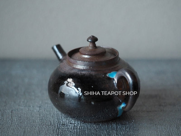 Tokoname Sou Yamada Shell Black Wood Firing Teapot 山田想 YS95