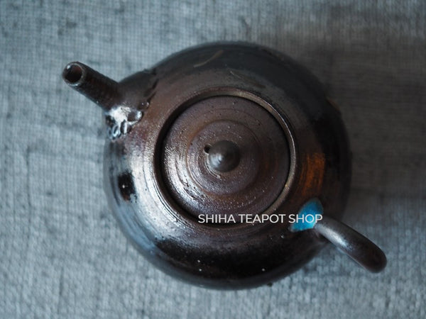 Tokoname Sou Yamada Shell Black Wood Firing Teapot 山田想 YS95