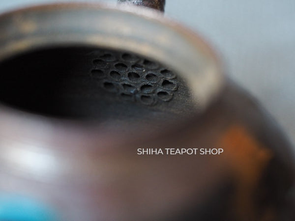 Tokoname Sou Yamada Shell Black Wood Firing Teapot 山田想 YS95