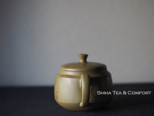 Hakusan , Mogake, Green Clay Seaweed Teapot KYUSU 白山绿泥藻掛茶壺急須 （Made in Tokoname Japan）