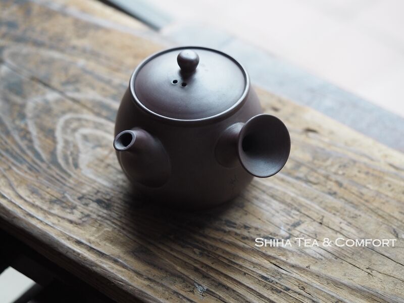 BANKO Purple Clay RIGETSU Teapot 万古利月