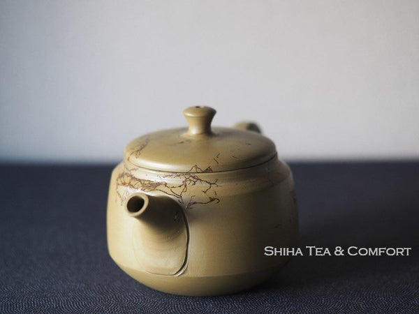 Hakusan , Mogake, Green Clay Seaweed Teapot KYUSU 白山绿泥藻掛茶壺急須 （Made in Tokoname Japan）