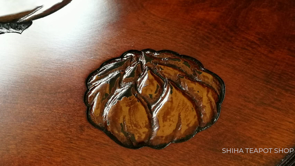 Japanese Hand Carving Art Wood Tray Fruit Vegetable