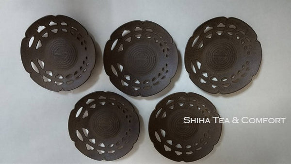Japanese Nambu Iron Coasters 5 pcs by Suzuki Morihisa