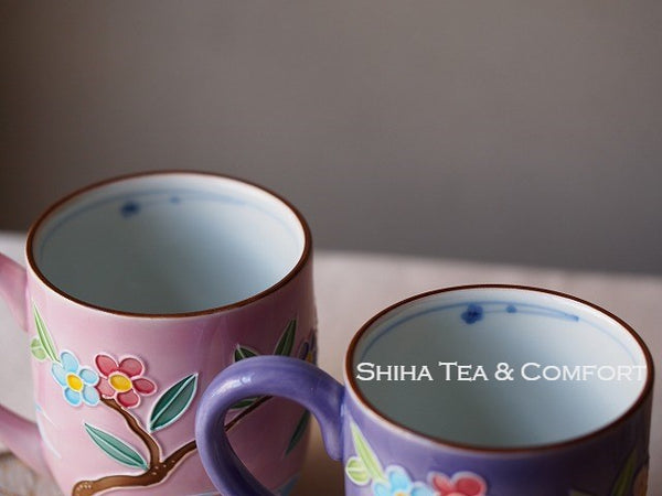Kyoto Porcelain Pair Mug Cups  Mandarin duck, Cochin ware